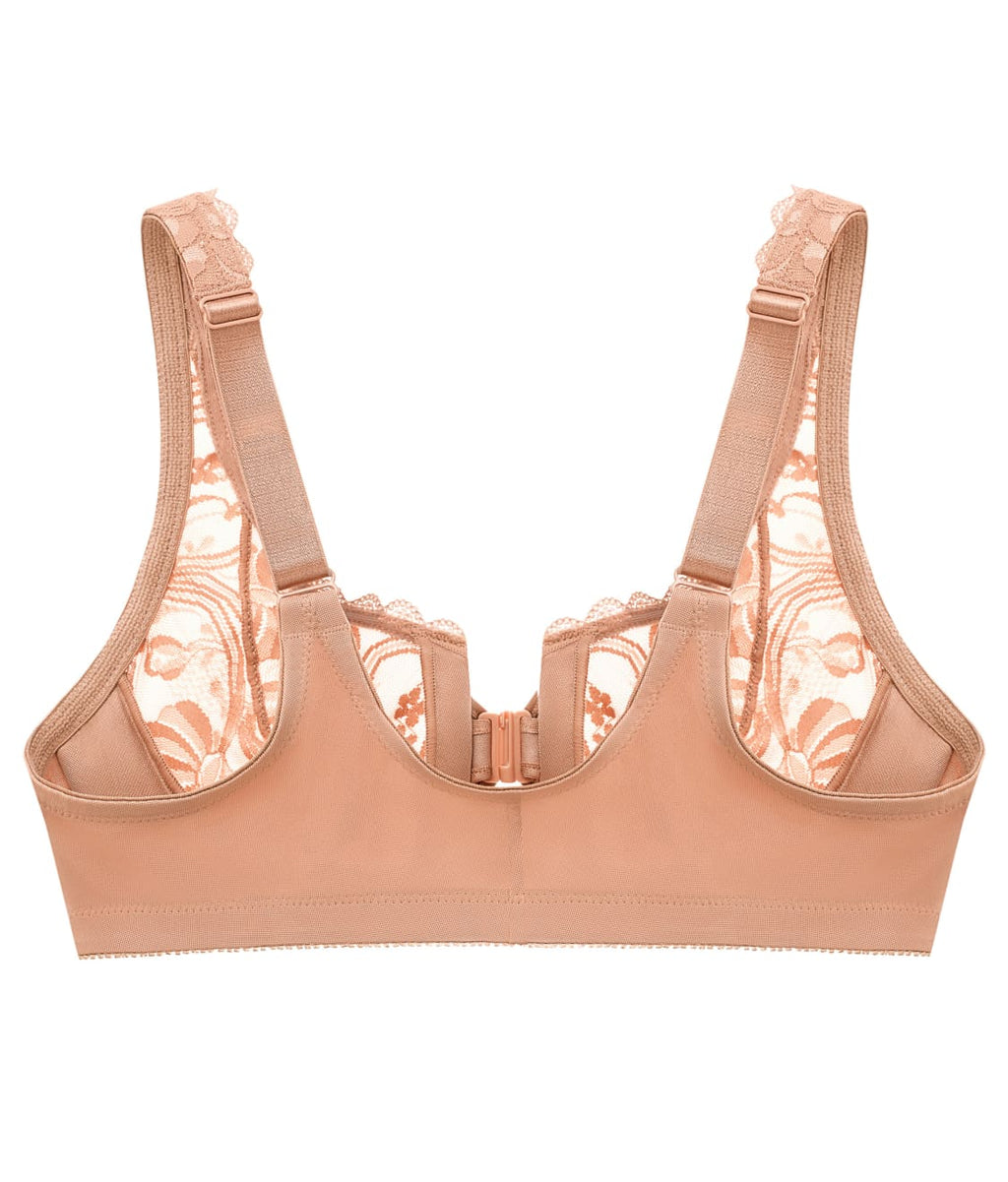 WonderWire Front-Close Stretch Lace Bra