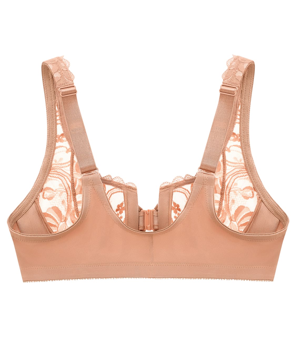 WonderWire Front-Close Stretch Lace Bra