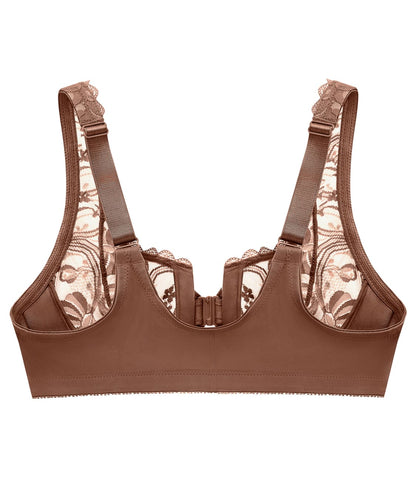 WonderWire Front-Close Stretch Lace Bra