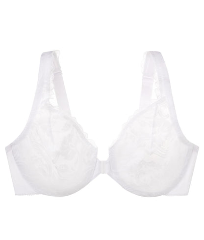 WonderWire Front-Close Stretch Lace Bra