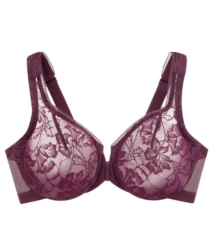 WonderWire Lacey T-Back Front-Close Bra