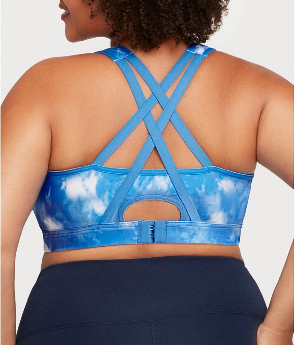 Zip-Up Front-Close Wire-Free Sports Bra