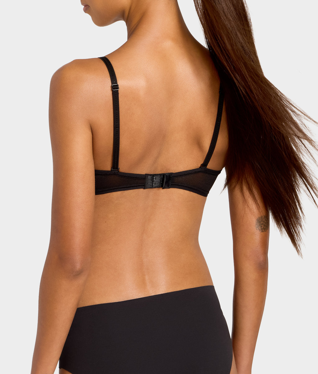Full Transparency Plunge Spacer T-Shirt Bra