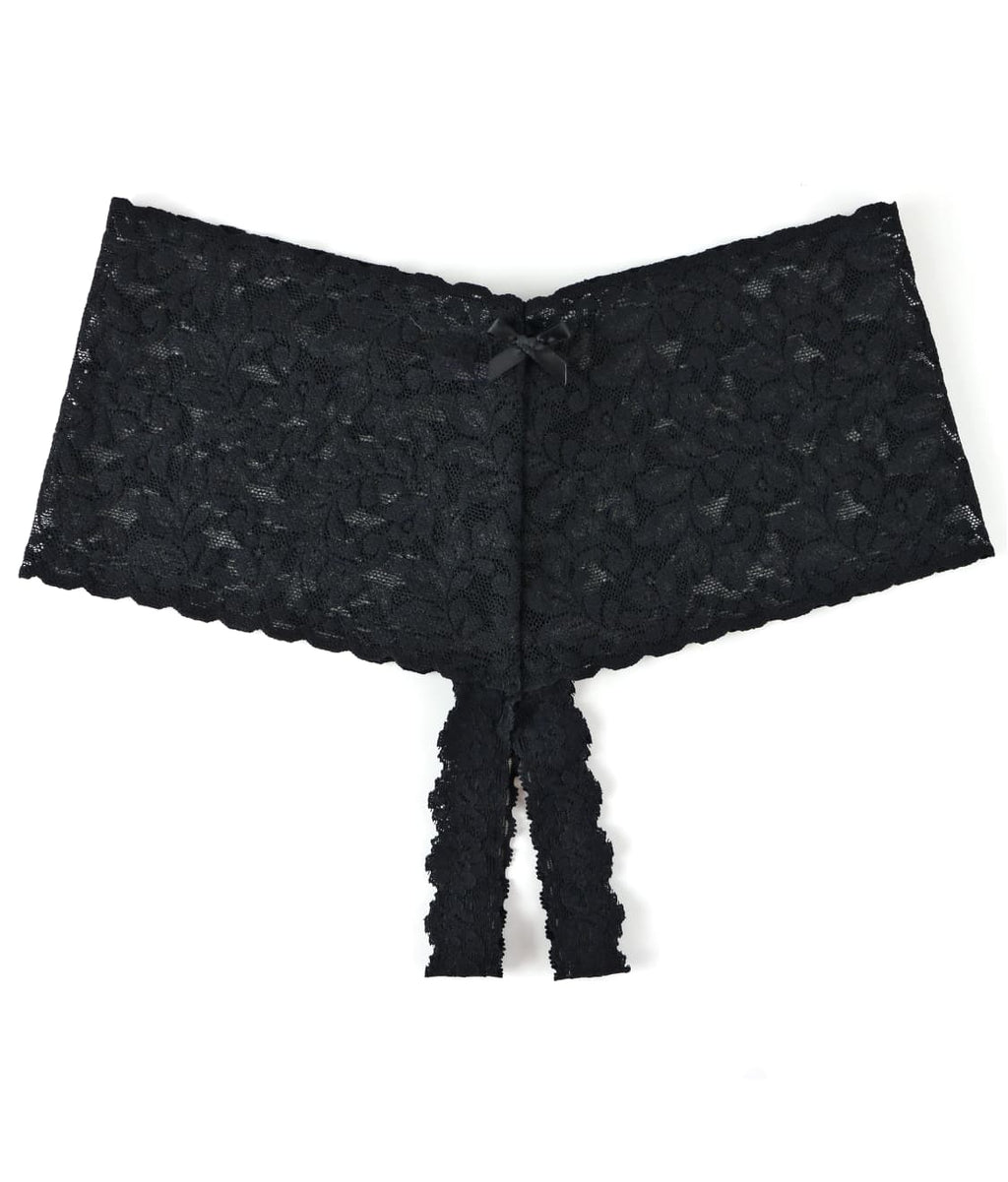 Crotchless Retro Lace Thong