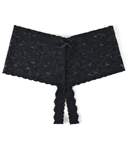 Crotchless Retro Lace Thong