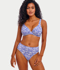 Ocean Breeze High Apex Bikini Top