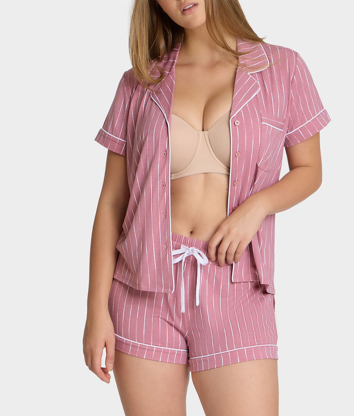 The Cooling Piped Shorts Set