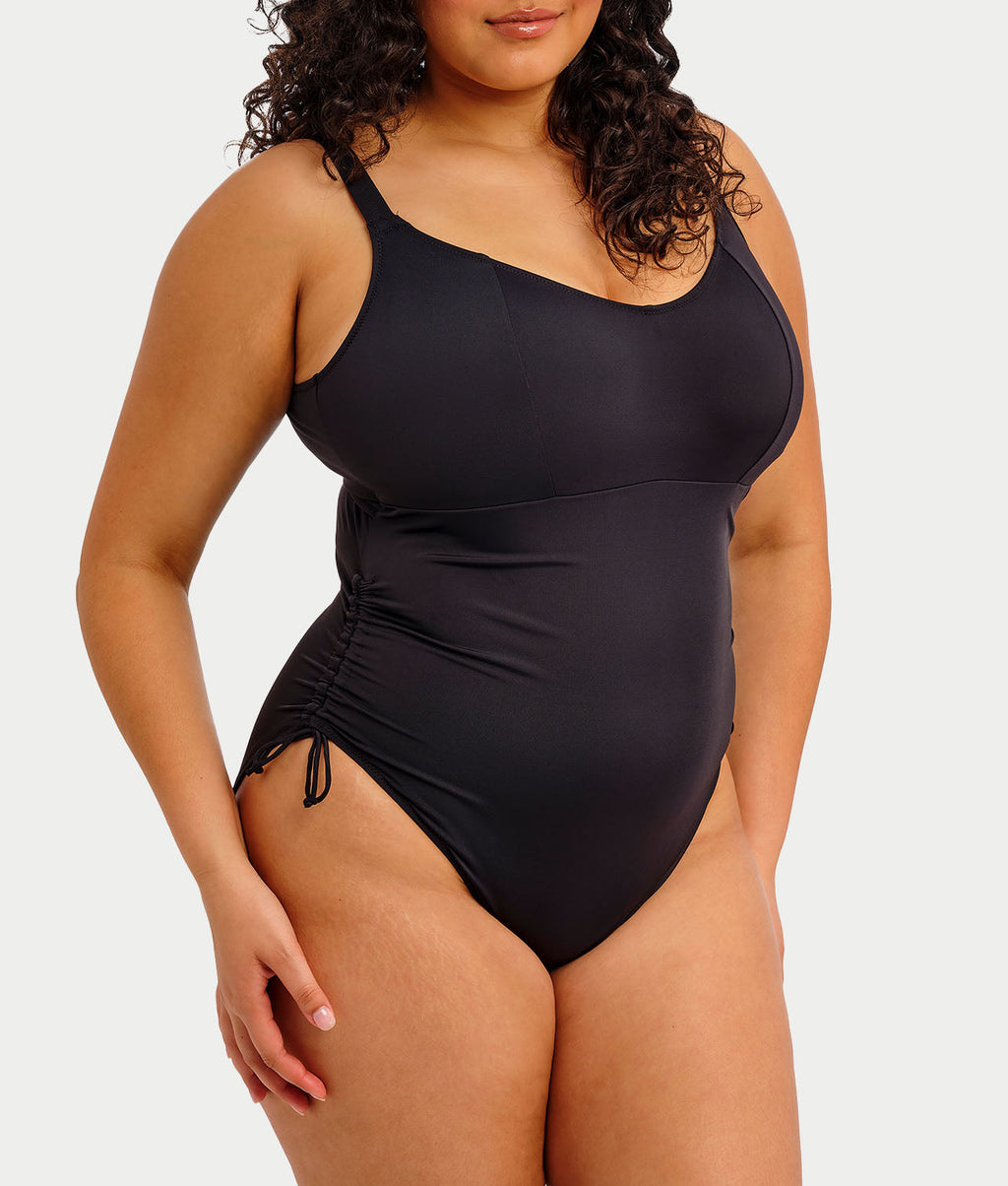 Plus Size Plain Sailing Wire-Free One-Piece Swimsuit
