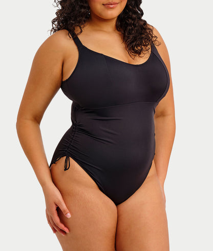 Plus Size Plain Sailing Wire-Free One-Piece Swimsuit