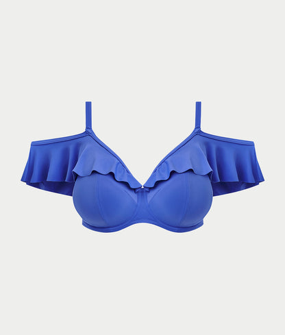 Plus Size Plain Sailing Bardot Bikini Top