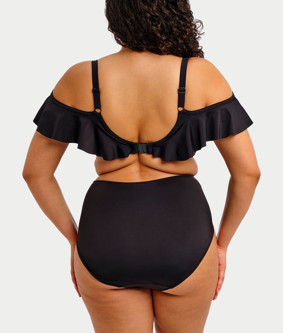 Plus Size Plain Sailing Bardot Bikini Top