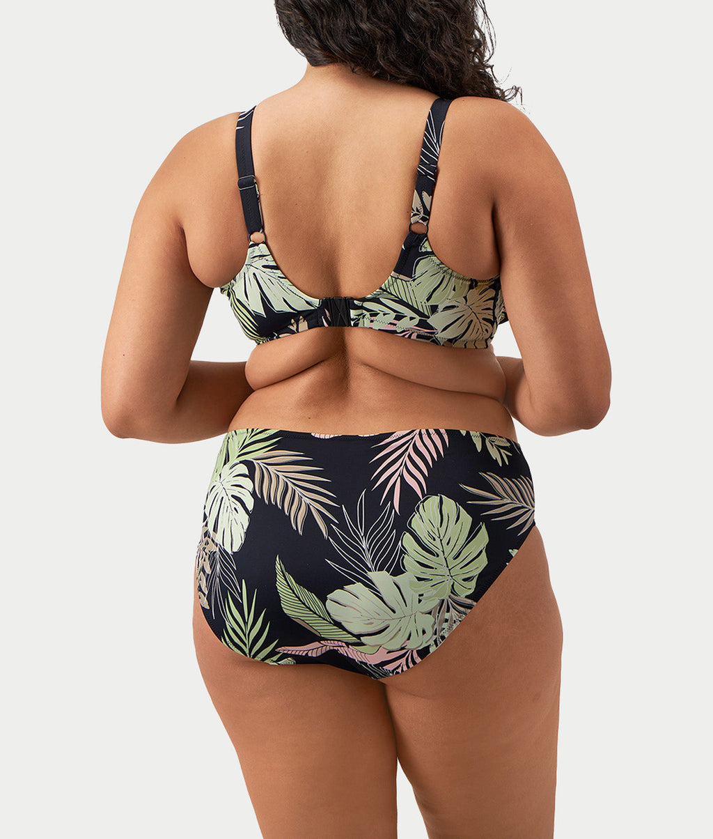 Plus Size Tropical Retreat Plunge Bikini Top