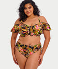Plus Size Tiger Valley Adjustable Bikini Bottom