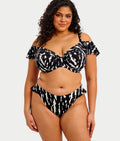 Plus Size Echo Shell Hi-Cut Bikini Bottom
