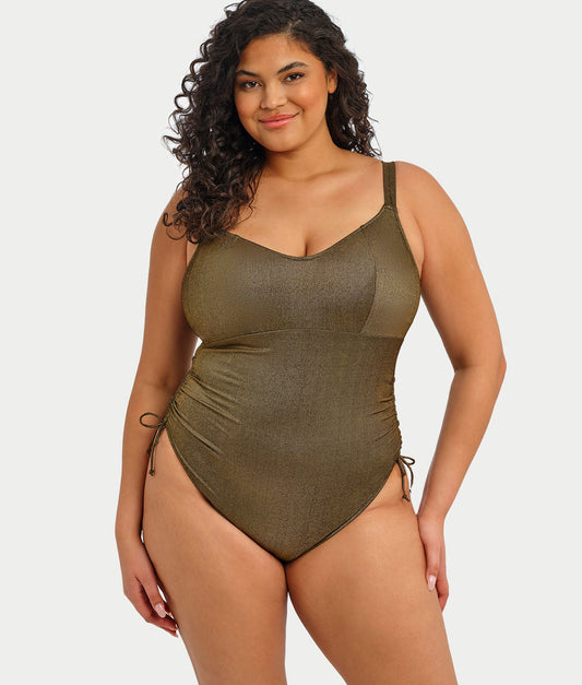 Plus Size Sunset Shimmer Wire-Free One-Piece Swimsuit