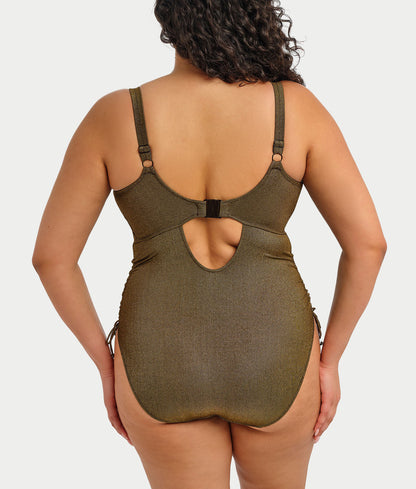 Plus Size Sunset Shimmer Wire-Free One-Piece Swimsuit