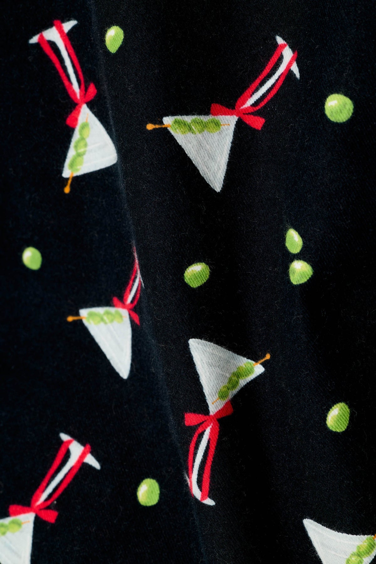 Christmas Cocktails Martini Print 4-Piece Pajama Set
