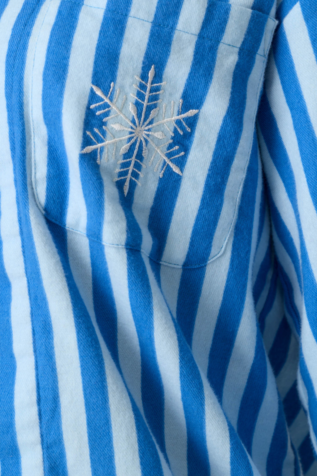 Snowflake Icon 3-Piece Long Sleeve Flannel PJ Set