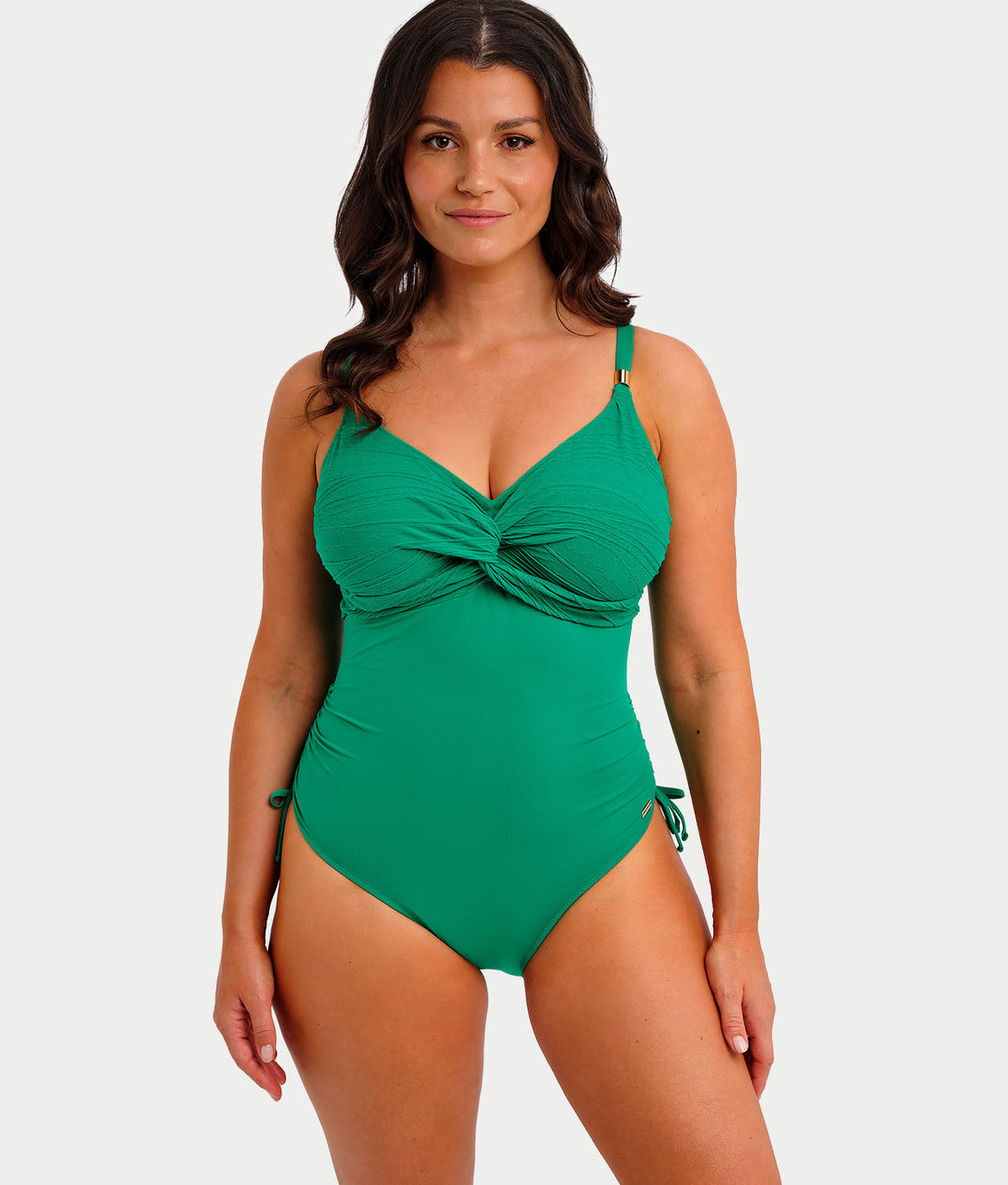 Beach Waves Twist Underwire One-Piece