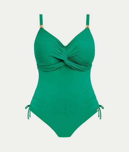 Beach Waves Twist Underwire One-Piece