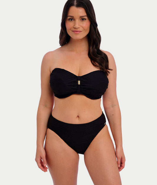 Beach Waves Mid Rise Bikini Bottom