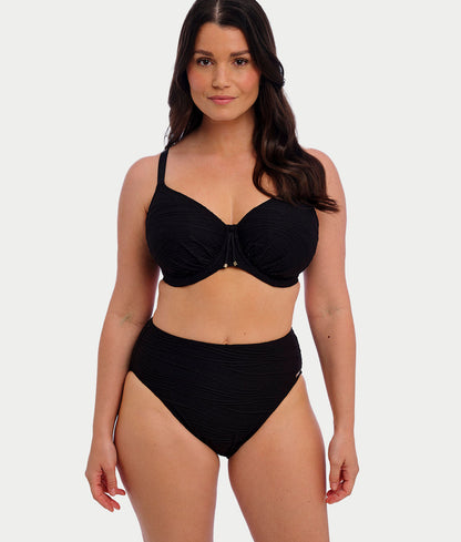 Beach Waves High-Waist Bikini Bottom