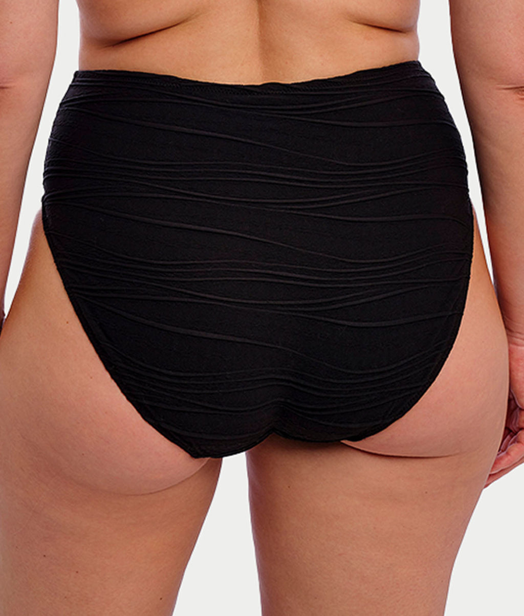 Beach Waves High-Waist Bikini Bottom