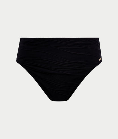Beach Waves High-Waist Bikini Bottom