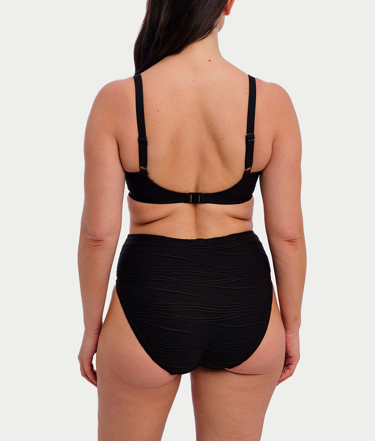 Beach Waves High-Waist Bikini Bottom