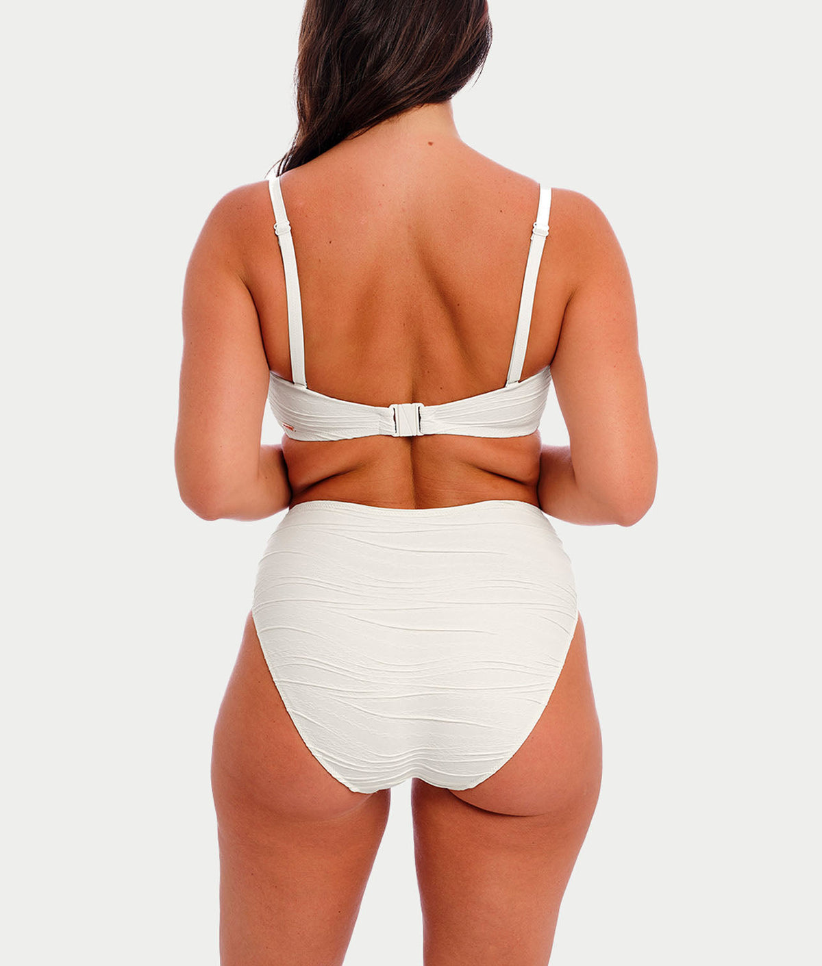 Beach Waves High-Waist Bikini Bottom