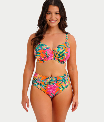 Sunset Reef Gather Full Cup Bikini Top