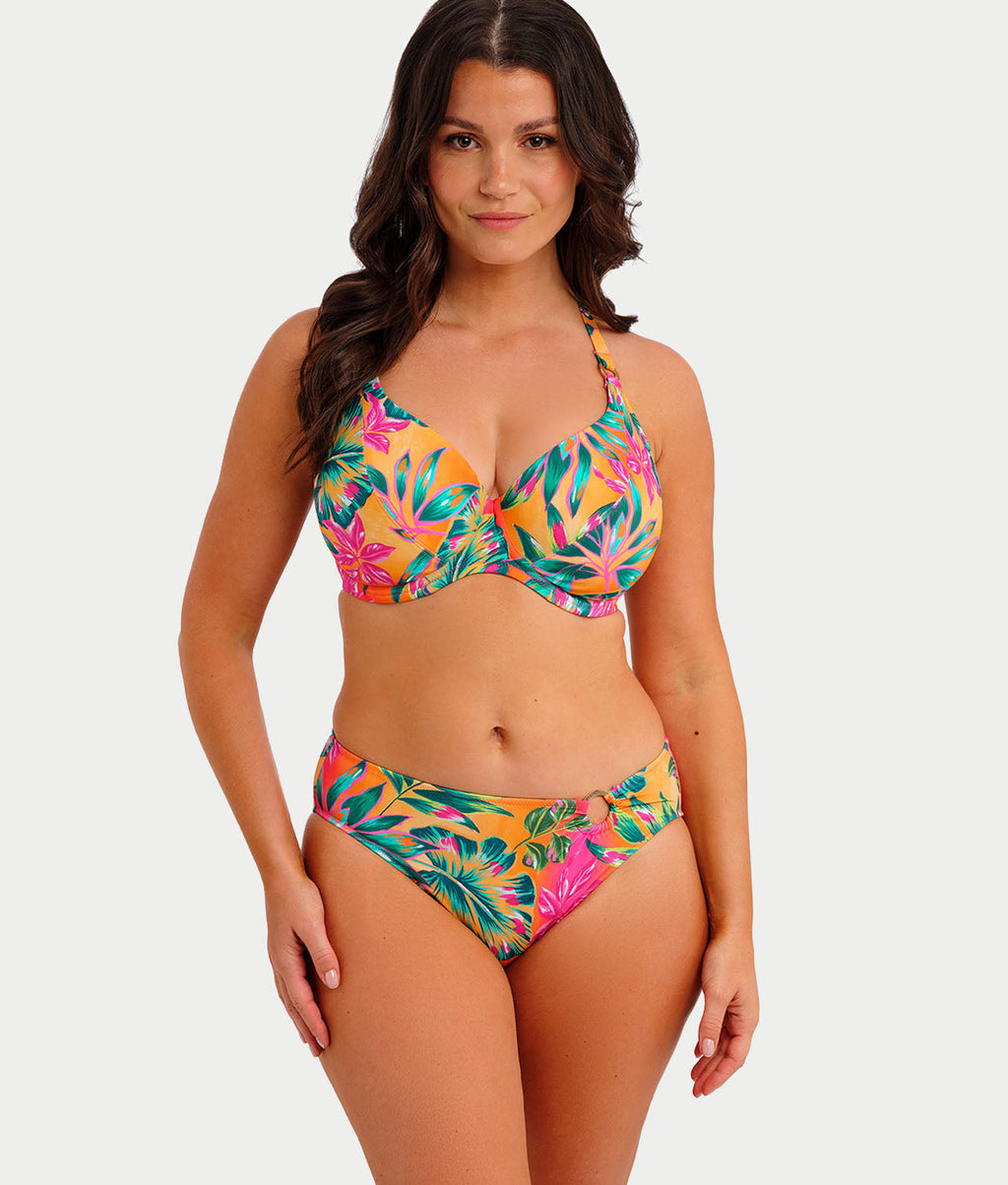Sunset Reef Mid Rise Bikini Bottom
