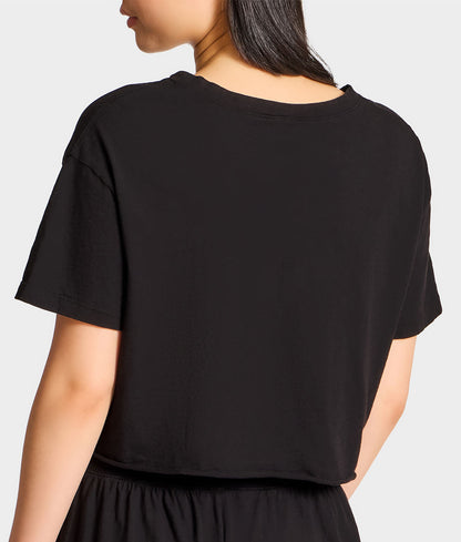 B30 V-Neck Crop Jersey Tee