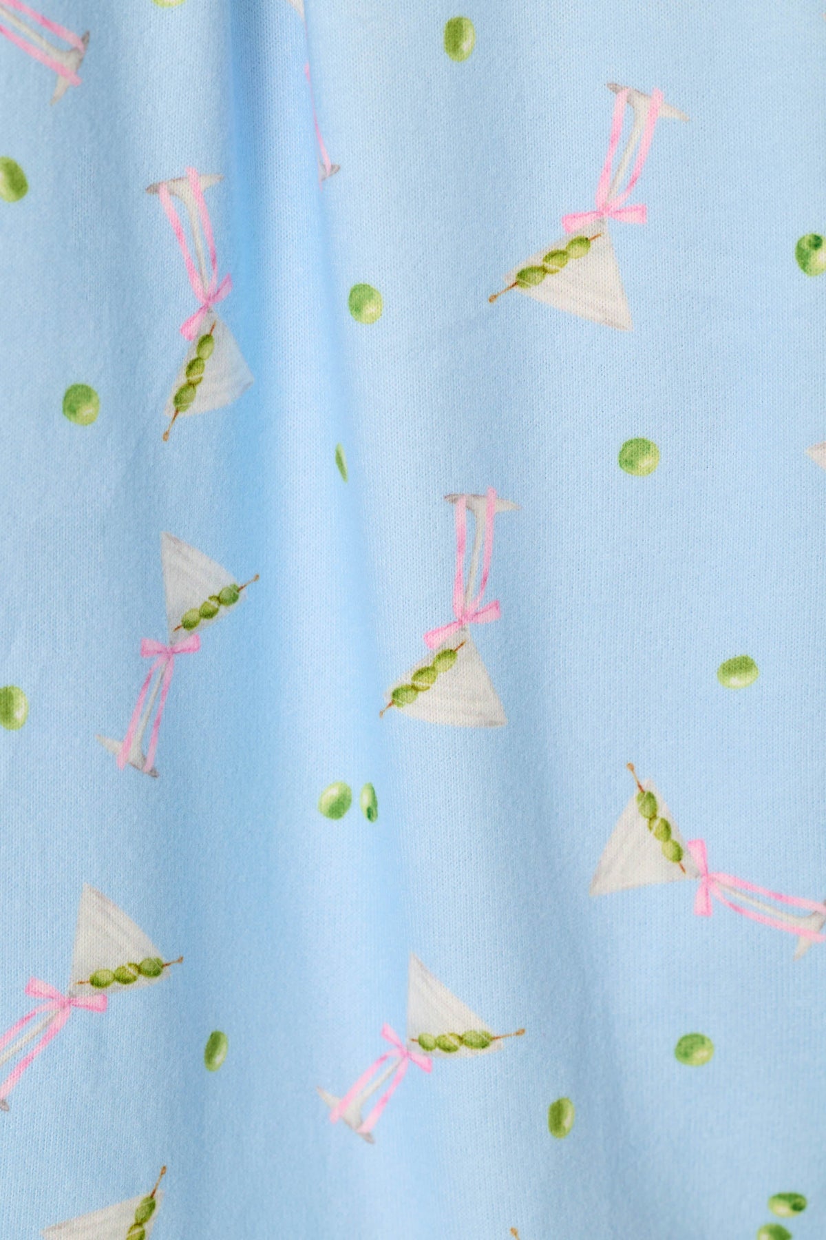 Olive You Martini Print Long Sleeve Pajama Set