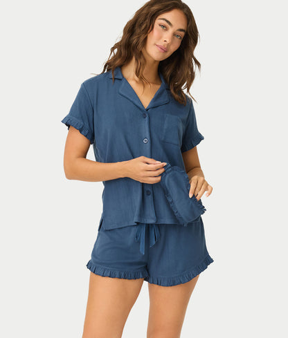 Pointelle Essentials 3-Piece Knit Pajama Set