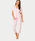 Whimsy Sip Happens Cropped Pajama Set