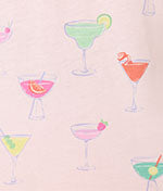 Whimsy Sip Happens Cropped Pajama Set