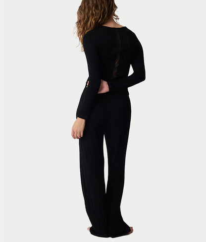 Lacey Basics Knit Pajama Set