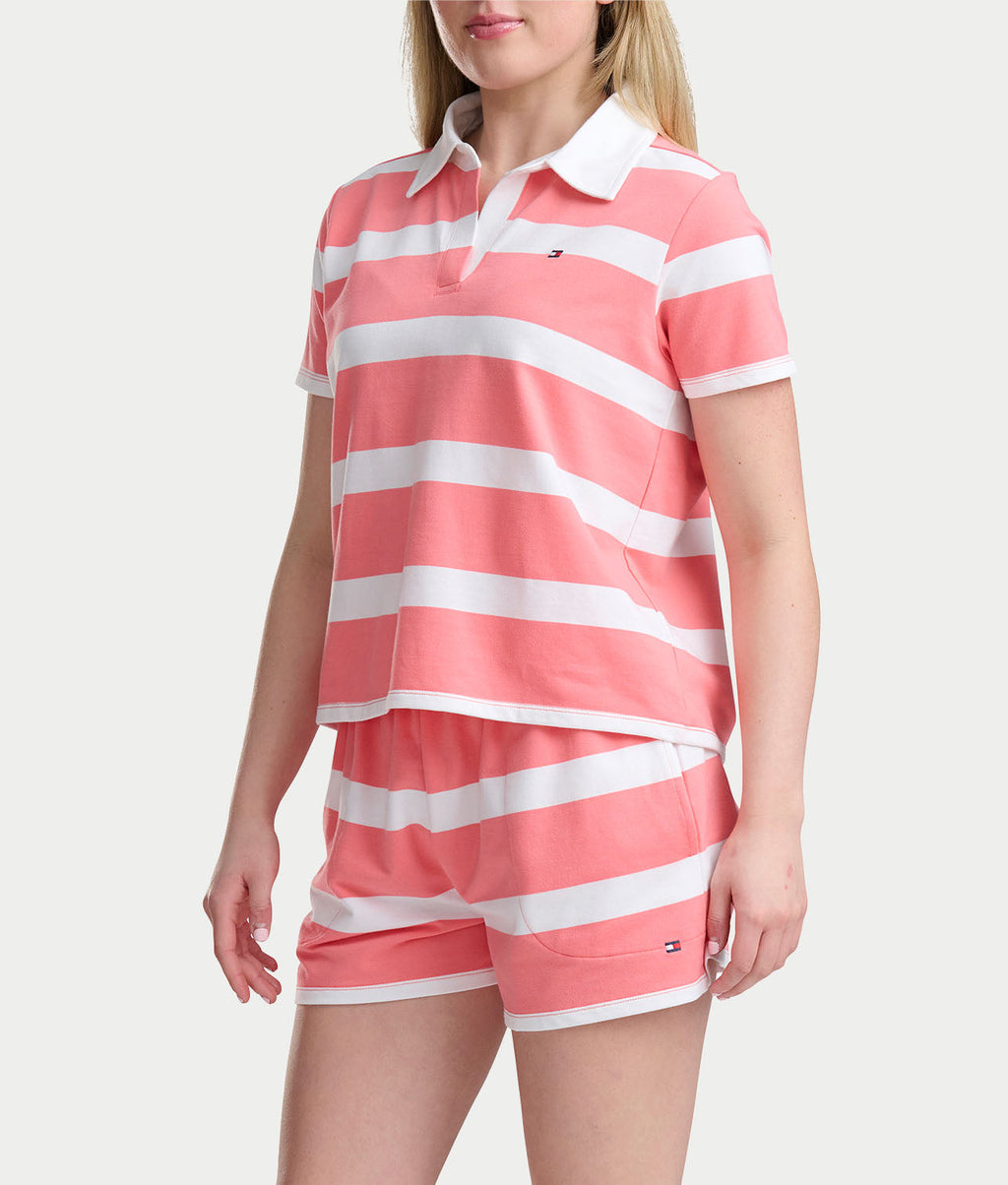Rugby Polo & Boxer Knit Lounge Set