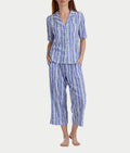 Elbow Sleeve Capri Knit Pajama Set