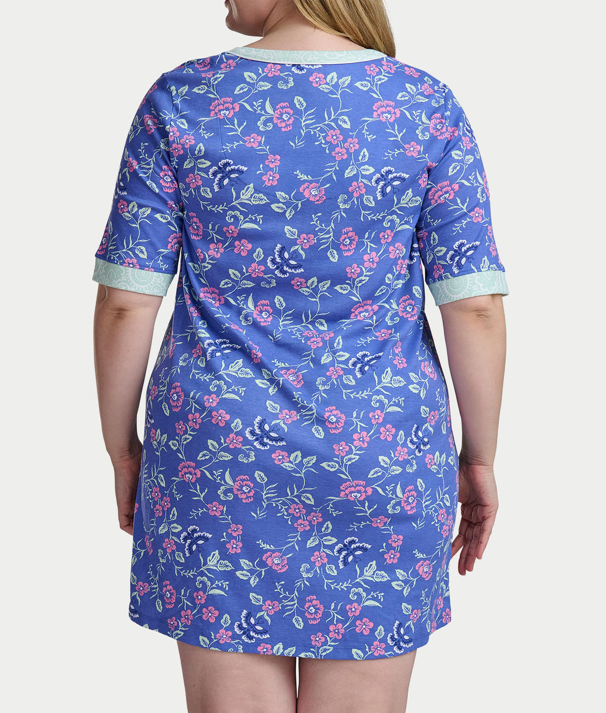 Elbow Sleeve Knit Sleep Shirt