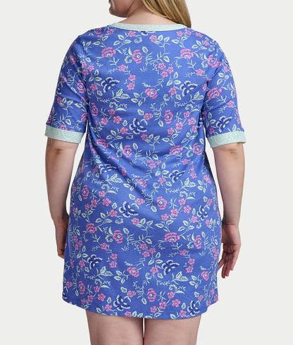 Elbow Sleeve Knit Sleep Shirt