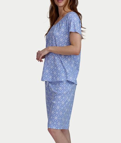 Bermuda Henley Knit Short Set