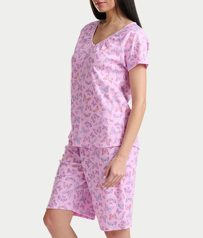 Bermuda Henley Knit Short Set