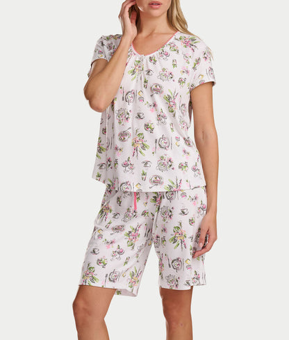 Bermuda Henley Knit Short Set