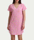 Blanket Stitching Knit Sleep Shirt