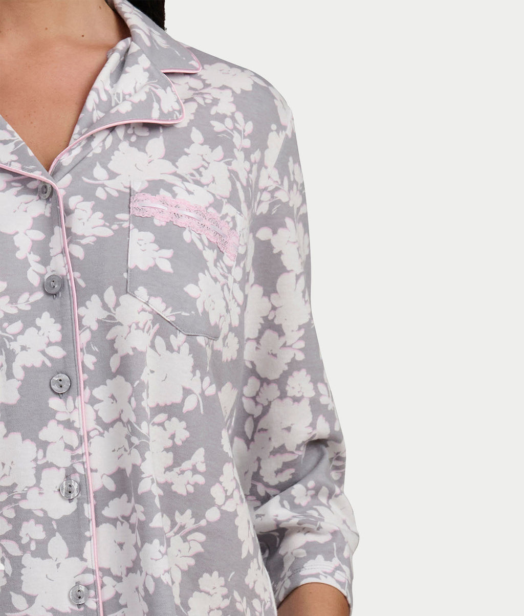3/4 Sleeve Girlfriend Knit Pajama Set