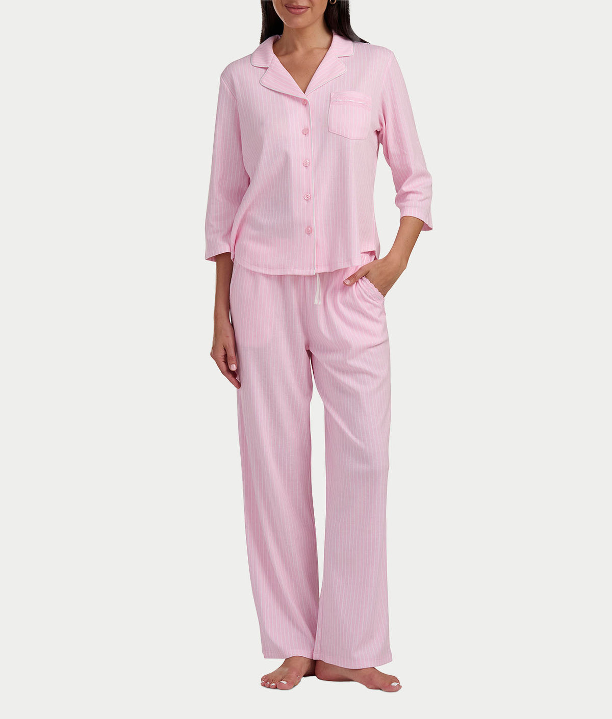 3/4 Sleeve Girlfriend Knit Pajama Set