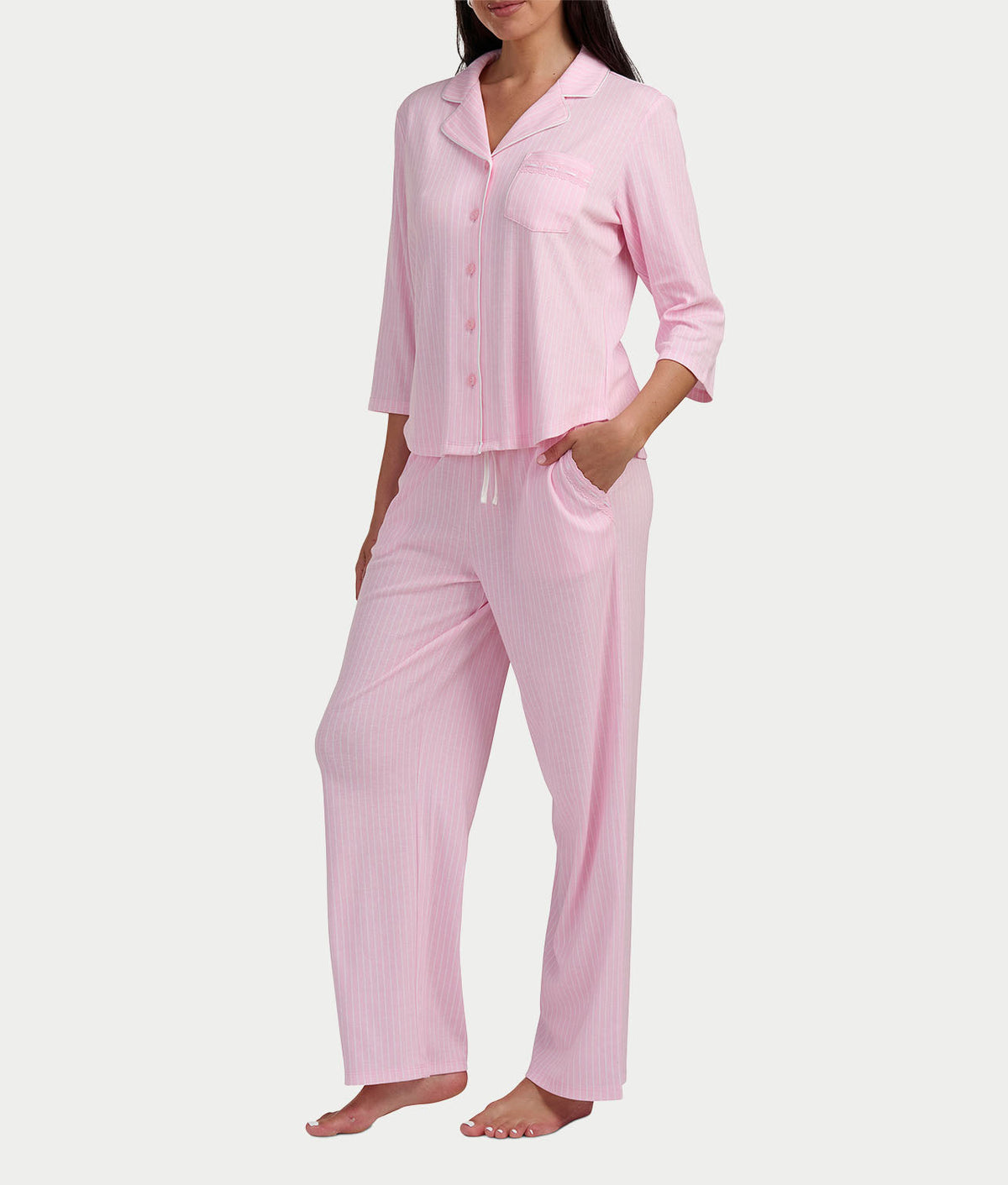 3/4 Sleeve Girlfriend Knit Pajama Set