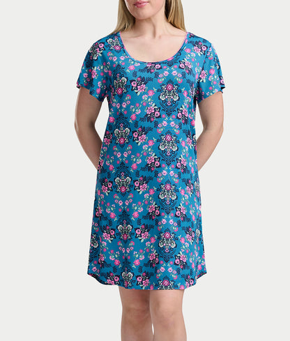 KN Cool Square Neck Knit Sleep Shirt